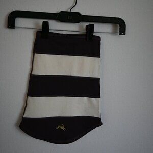 Tracksmith Striped Neck Gaiter / Neck Warmer – Cream & Plum